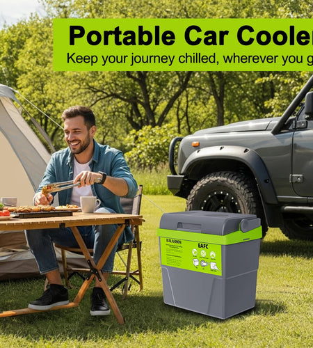 220V Refrigerator Portable Cooler Compact Refrigerator for Car Truck Kitchen Home Use Picnic Camping Silent Freezer EU Plug