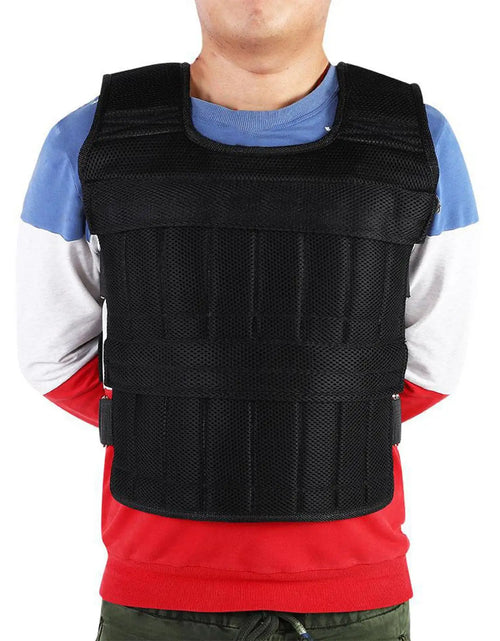 Load image into Gallery viewer, 110lbs weight vest with 32 Pocket Adjustable Weight Strength Training Weight
