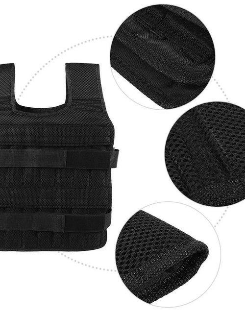 Load image into Gallery viewer, 110lbs weight vest with 32 Pocket Adjustable Weight Strength Training Weight
