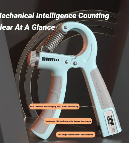 10-100Kg Adjustable Hand Grip Strengthener Trainer With Counter Wrist Forearm And Exerciser For Muscle Building Strength