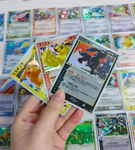 27pcs Pocket Monster Pkm Cards English Japanese Star Card Collection Game Umbreon Trading  Battles Perfect PTCG Proxy Male Gift